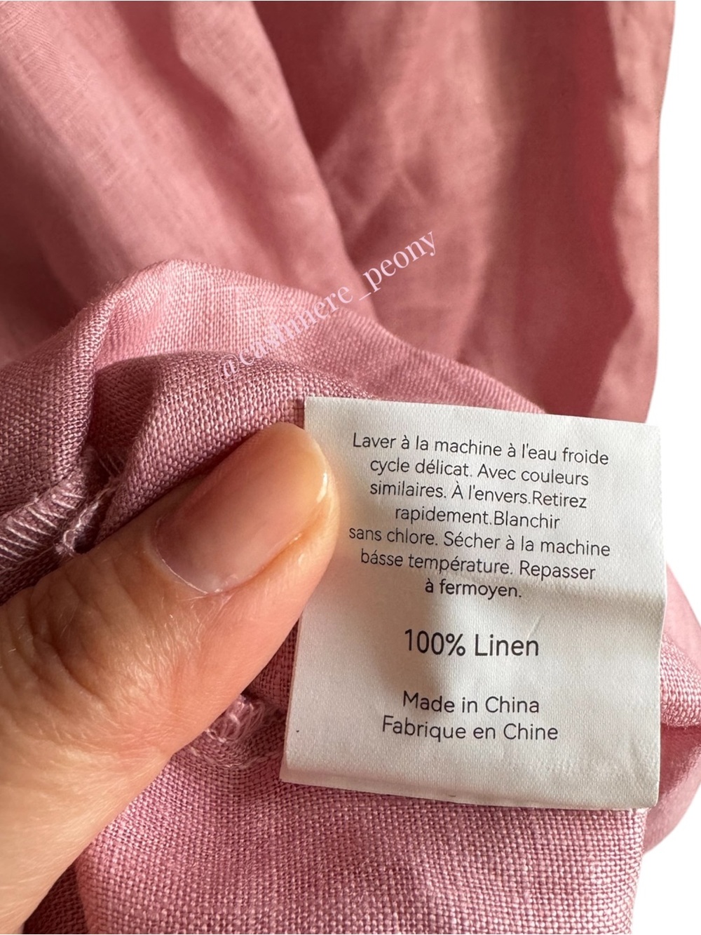 Lintico 100% Linen A-Line
Drawstring Waist Midi Cottage-core Dress
DIXIE Pink - Picture 8 of 9
